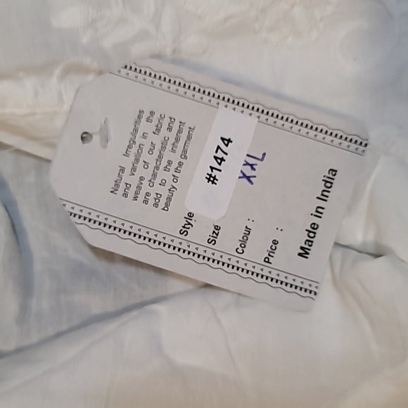 0151. NWTs ~ Beautiful 100% Cotton ~ XXL ~ Embroidery 👍💕 - Picture 10 of 11